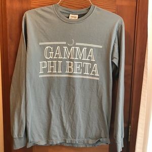 Comfort Colors Gamma Phi Beta Long Sleeve T-shirt